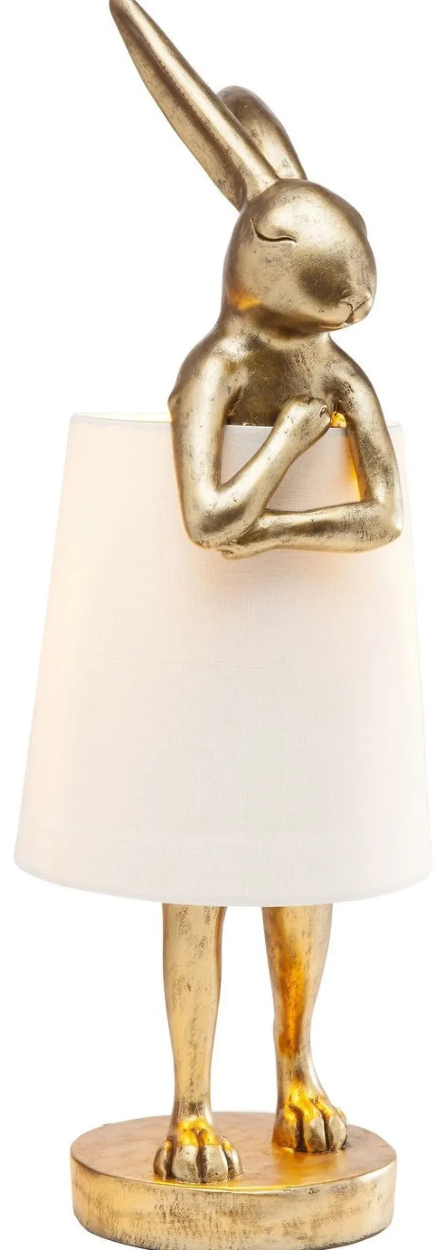 Lampa Stołowa Animal Rabbit 23x68 Cm Złota*KARE Design Discount