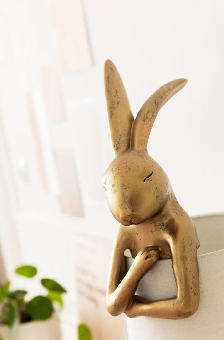 Lampa Stołowa Animal Rabbit 23x68 Cm Złota*KARE Design Discount