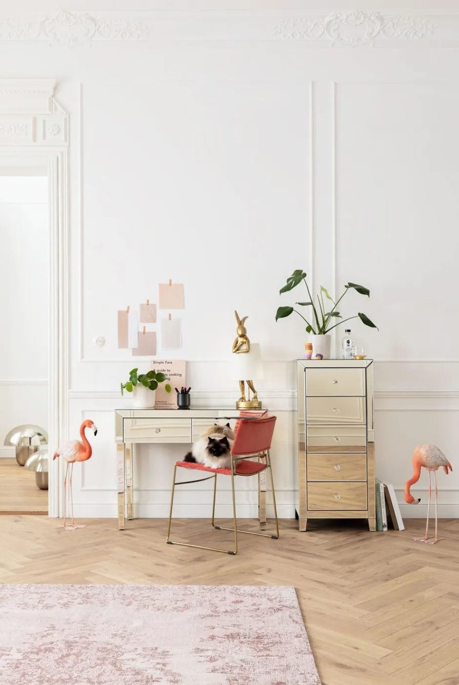 Lampa Stołowa Animal Rabbit 23x68 Cm Złota*KARE Design Discount