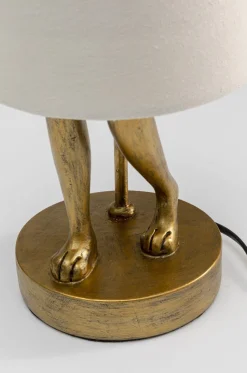 Lampa Stołowa Animal Rabbit 17x50 Cm Złota - Klosz Biały*KARE Design Hot
