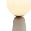 Lampa Stołowa Beżowa Klosz Szklana Kula Ø16x31 Cm*KARE Design Sale