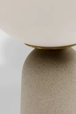 Lampa Stołowa Beżowa Klosz Szklana Kula Ø16x31 Cm*KARE Design Sale