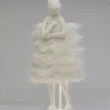 Lampa Stołowa Biała Królik Abażur Futrzasty 68 Cm*KARE Design