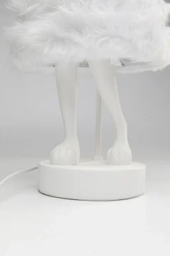 Lampa Stołowa Biała Królik Abażur Futrzasty 68 Cm*KARE Design