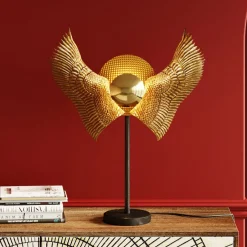 Lampa Stołowa Bird Wings 61x76 Cm Czarno-złota*KARE Design Sale