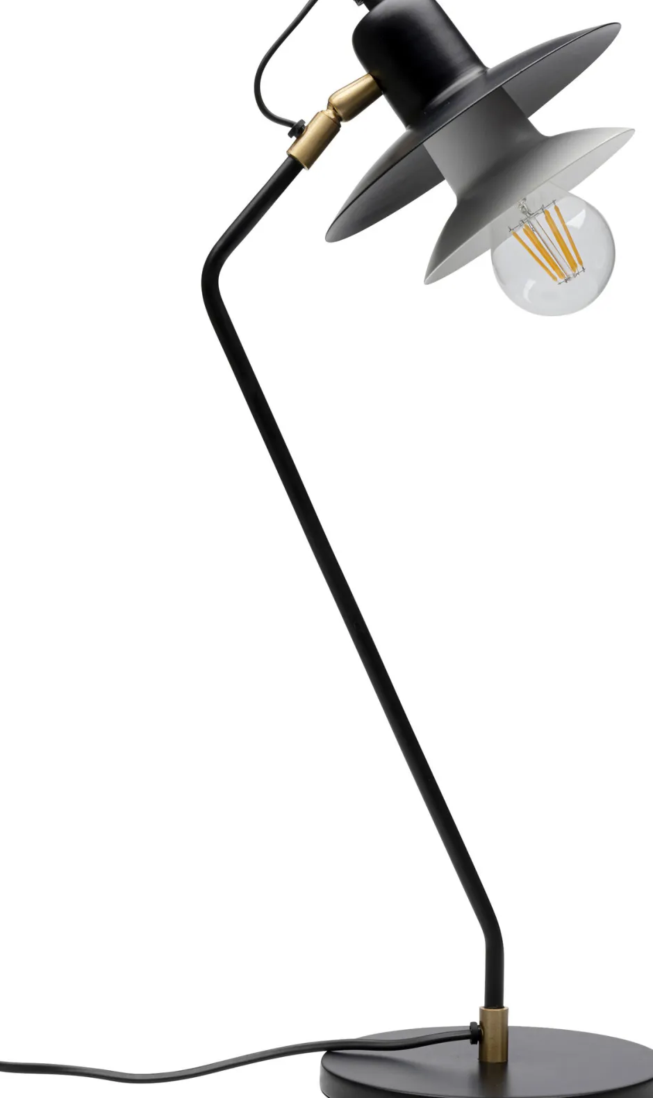 Lampa Stołowa Biurkowa Czarna Stalowa 54 Cm*KARE Design Hot