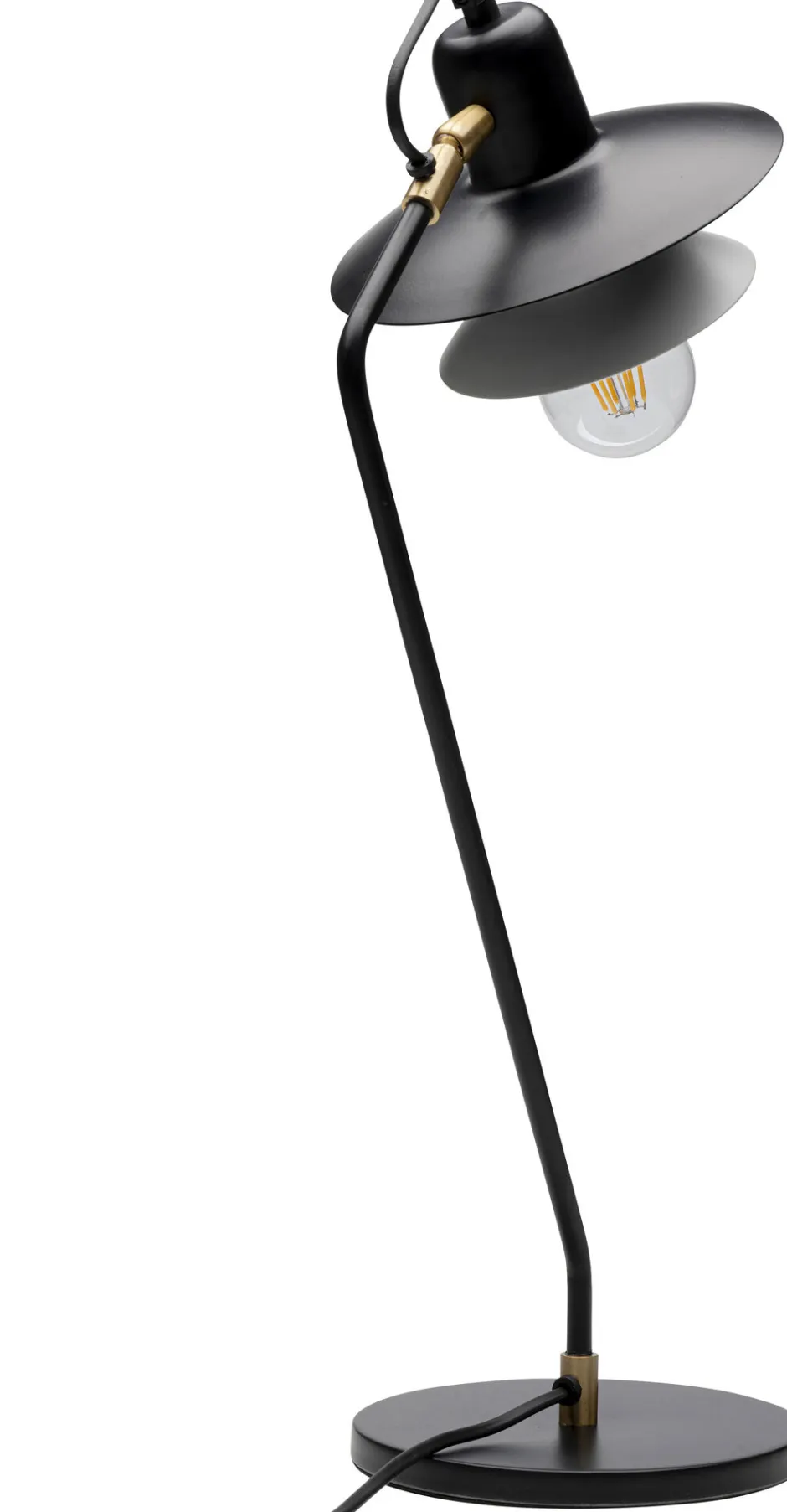 Lampa Stołowa Biurkowa Czarna Stalowa 54 Cm*KARE Design Hot