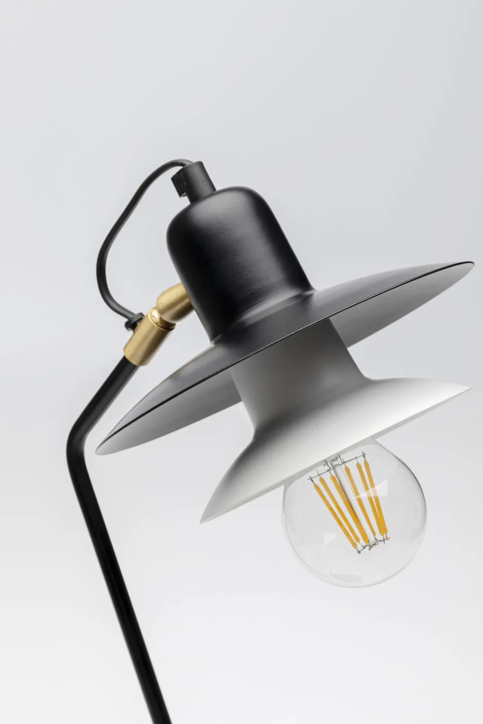 Lampa Stołowa Biurkowa Czarna Stalowa 54 Cm*KARE Design Hot