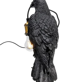 Lampa Stołowa Crow 14x34 Cm Czarna Matowa*KARE Design Clearance