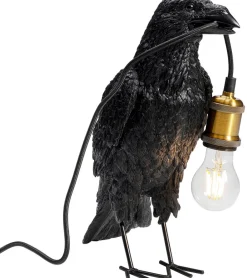 Lampa Stołowa Crow 14x34 Cm Czarna Matowa*KARE Design Clearance
