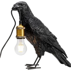Lampa Stołowa Crow 14x34 Cm Czarna Matowa*KARE Design Clearance