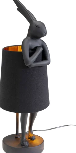Lampa Stołowa Czarna Matowa Królik 50 Cm*KARE Design Outlet