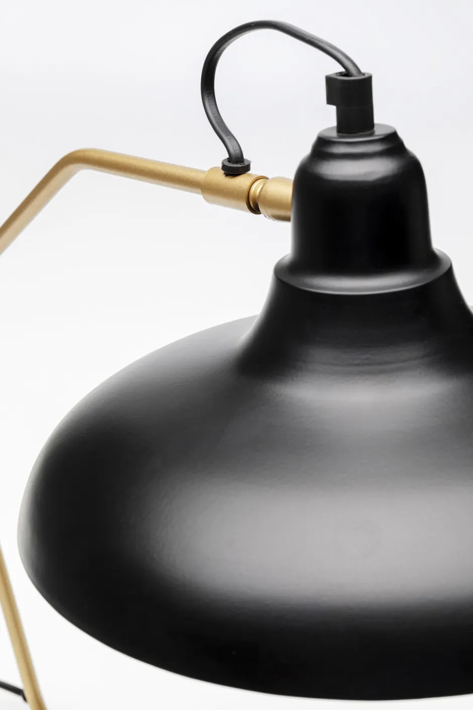 Lampa Stołowa Czarno-złota Stalowa 49 Cm*KARE Design Outlet