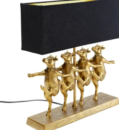 Lampa Stołowa Czarno-złota Tańczące Krowy 41x44 Cm*KARE Design Best