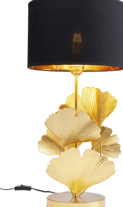 Lampa Stołowa Flores Ø30x62 Cm Złota - Klosz Czarny*KARE Design