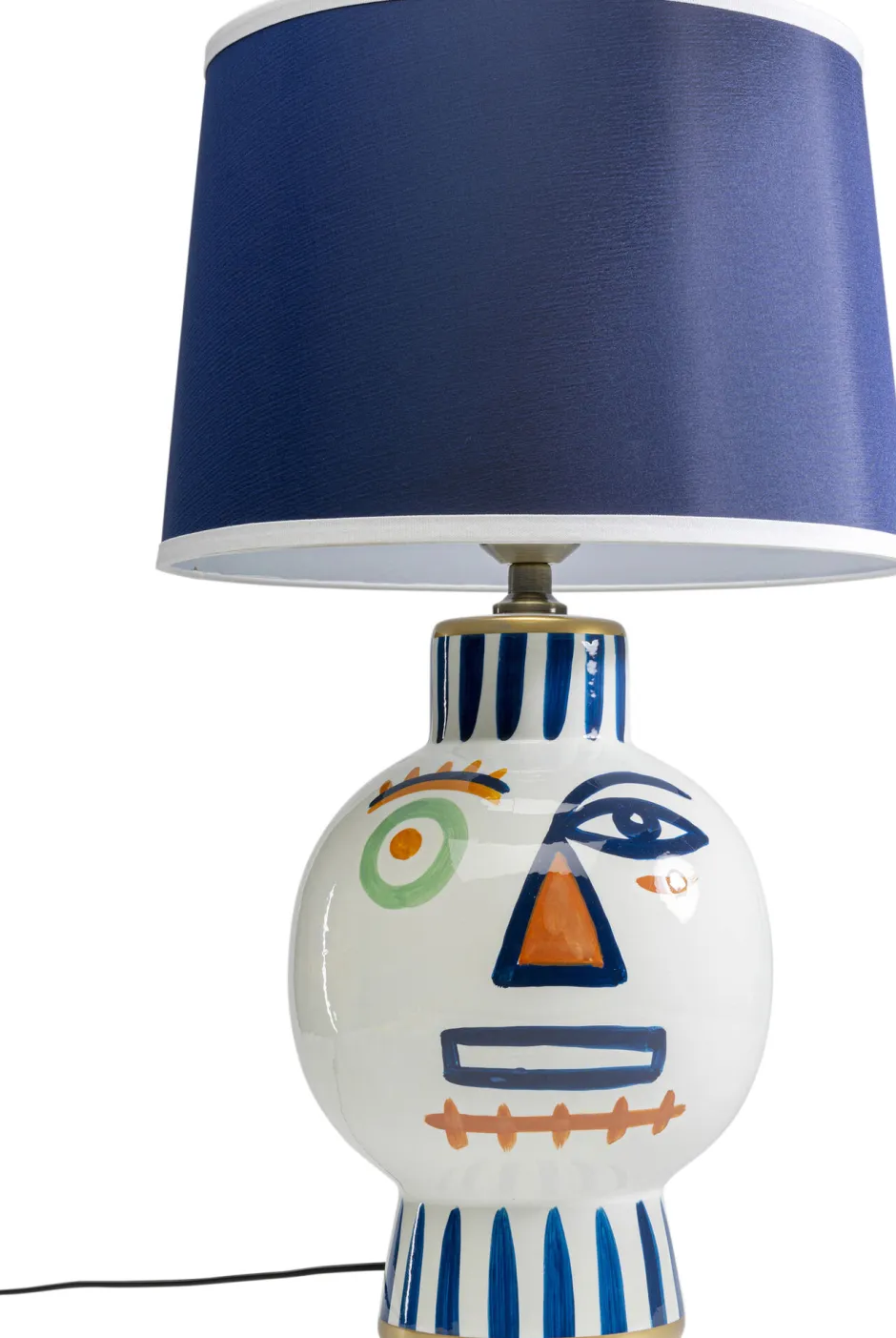 Lampa Stołowa Kolorowa Dwie Twarze 65 Cm Podstawa Z Porcelany*KARE Design Hot