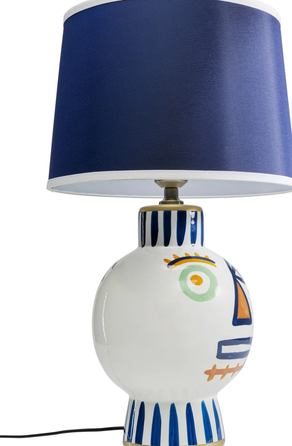 Lampa Stołowa Kolorowa Dwie Twarze 65 Cm Podstawa Z Porcelany*KARE Design Hot