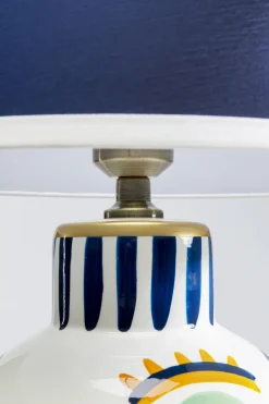 Lampa Stołowa Kolorowa Dwie Twarze 65 Cm Podstawa Z Porcelany*KARE Design Hot