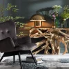Lampa Stołowa Mushroom Ø50x44 Cm Mosiężna*KARE Design Discount
