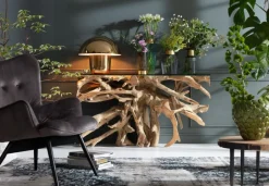 Lampa Stołowa Mushroom Ø50x44 Cm Mosiężna*KARE Design Discount