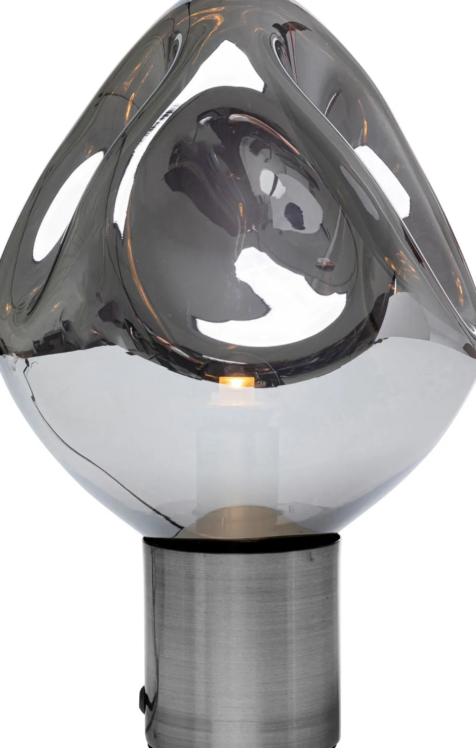 Lampa Stołowa Przydymiona Stal I Szkło 38 Cm*KARE Design Hot