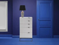 Lampa Stołowa Rose Multi 33x56 Cm Czarno-srebrna*KARE Design Discount