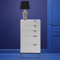 Lampa Stołowa Rose Multi 33x56 Cm Czarno-srebrna*KARE Design Discount