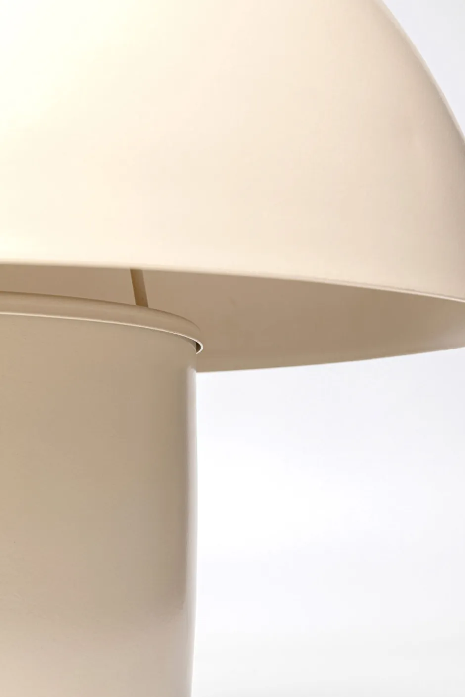 Lampa Stołowa Stalowa Grzybek Kolor Beżowy Ø50x44 Cm*KARE Design New
