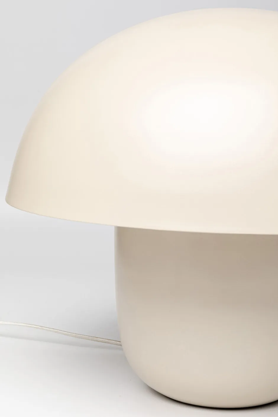 Lampa Stołowa Stalowa Grzybek Kolor Beżowy Ø50x44 Cm*KARE Design New