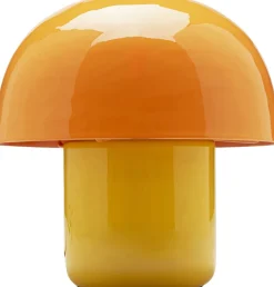 Lampa Stołowa Stalowa Grzybek Kolor Pomarańczowo-żółty Ø20x20 Cm*KARE Design Online
