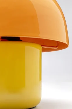 Lampa Stołowa Stalowa Grzybek Kolor Pomarańczowo-żółty Ø20x20 Cm*KARE Design Online
