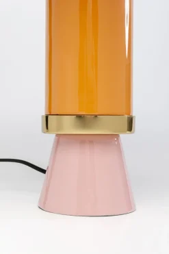 Lampa Stołowa Stalowa Różowo-pomarańczowa Ø30x51 Cm*KARE Design Best
