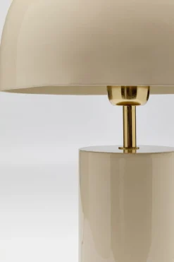 Lampa Stołowa Stalowa W Kolorze Ecru Ø25x38 Cm*KARE Design Best
