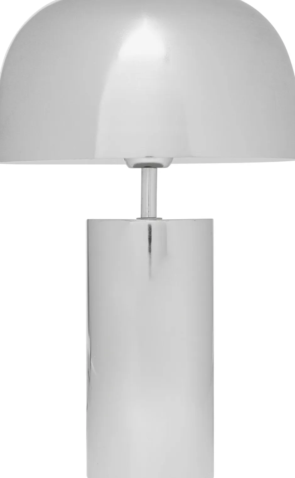 Lampa Stołowa Stalowa W Kolorze Srebrnym Chromowym Ø25x38 Cm*KARE Design