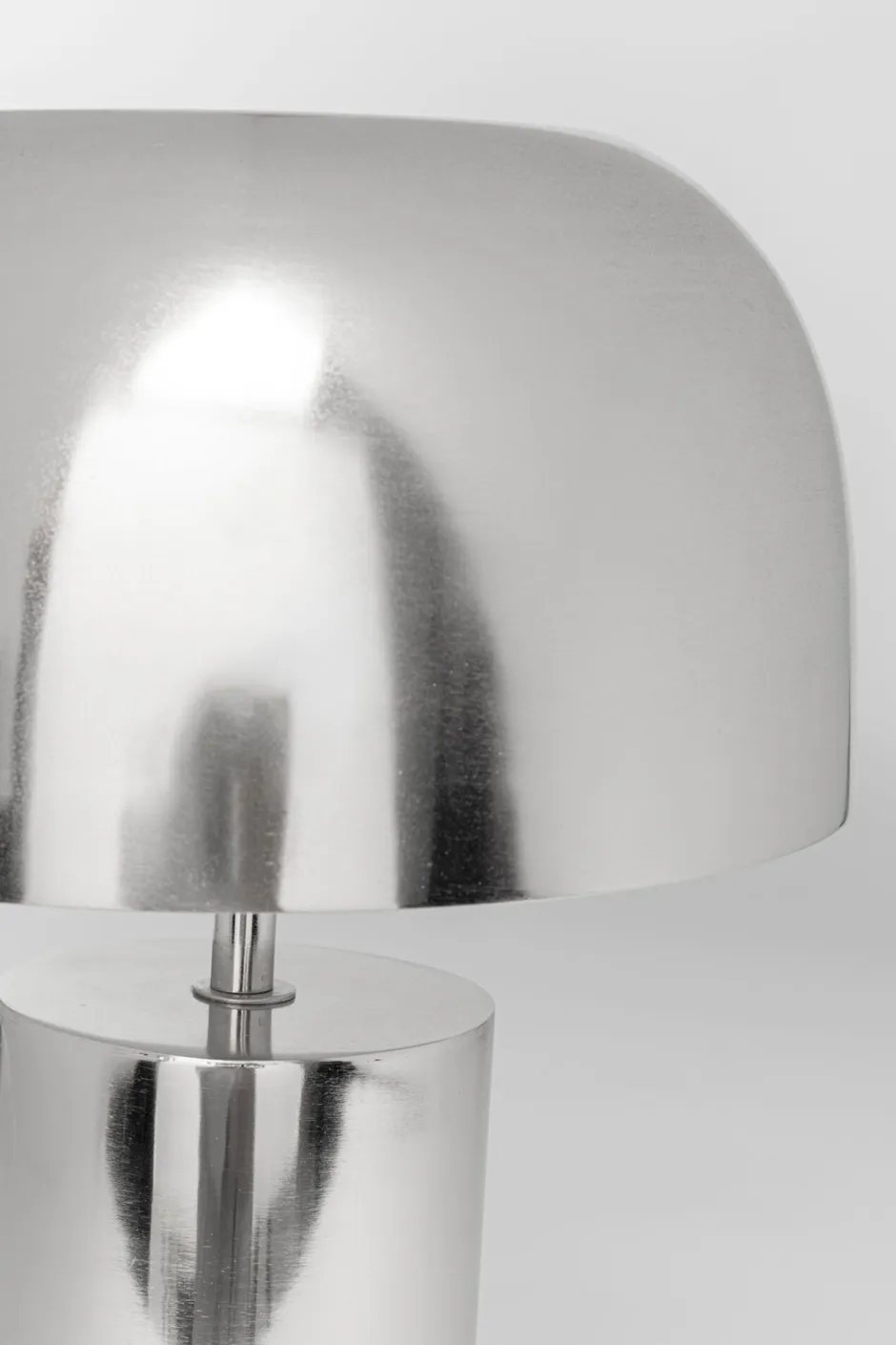 Lampa Stołowa Stalowa W Kolorze Srebrnym Chromowym Ø25x38 Cm*KARE Design