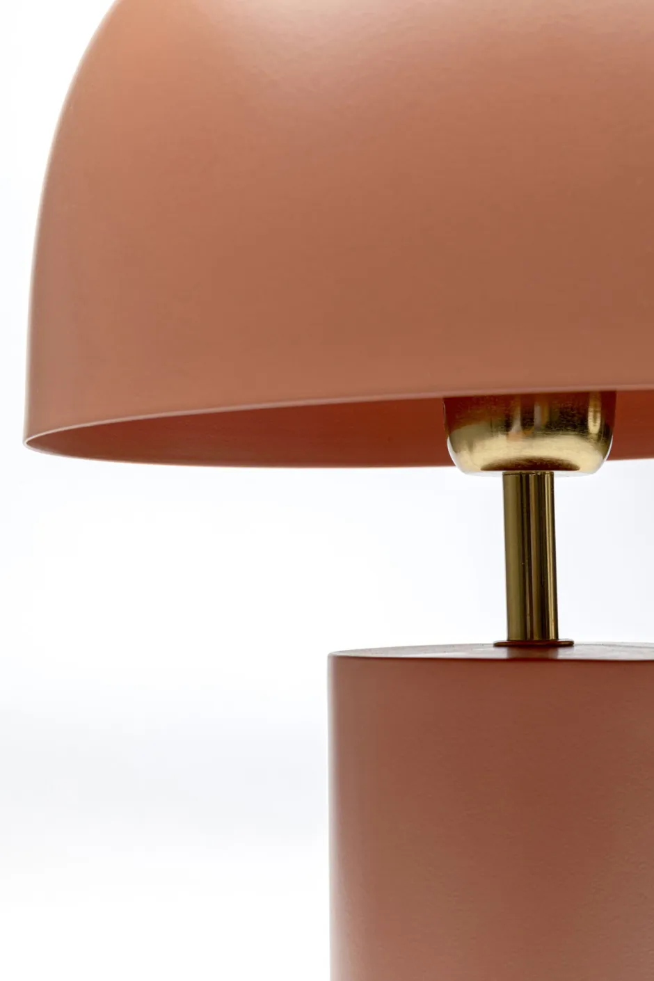Lampa Stołowa Stalowa W Kolorze Terakota Ø25x38 Cm*KARE Design Outlet