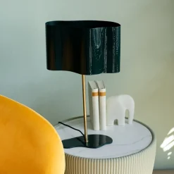Lampa Stołowa Stalowa W Kolorze Ciemnozielonym 49 Cm*KARE Design