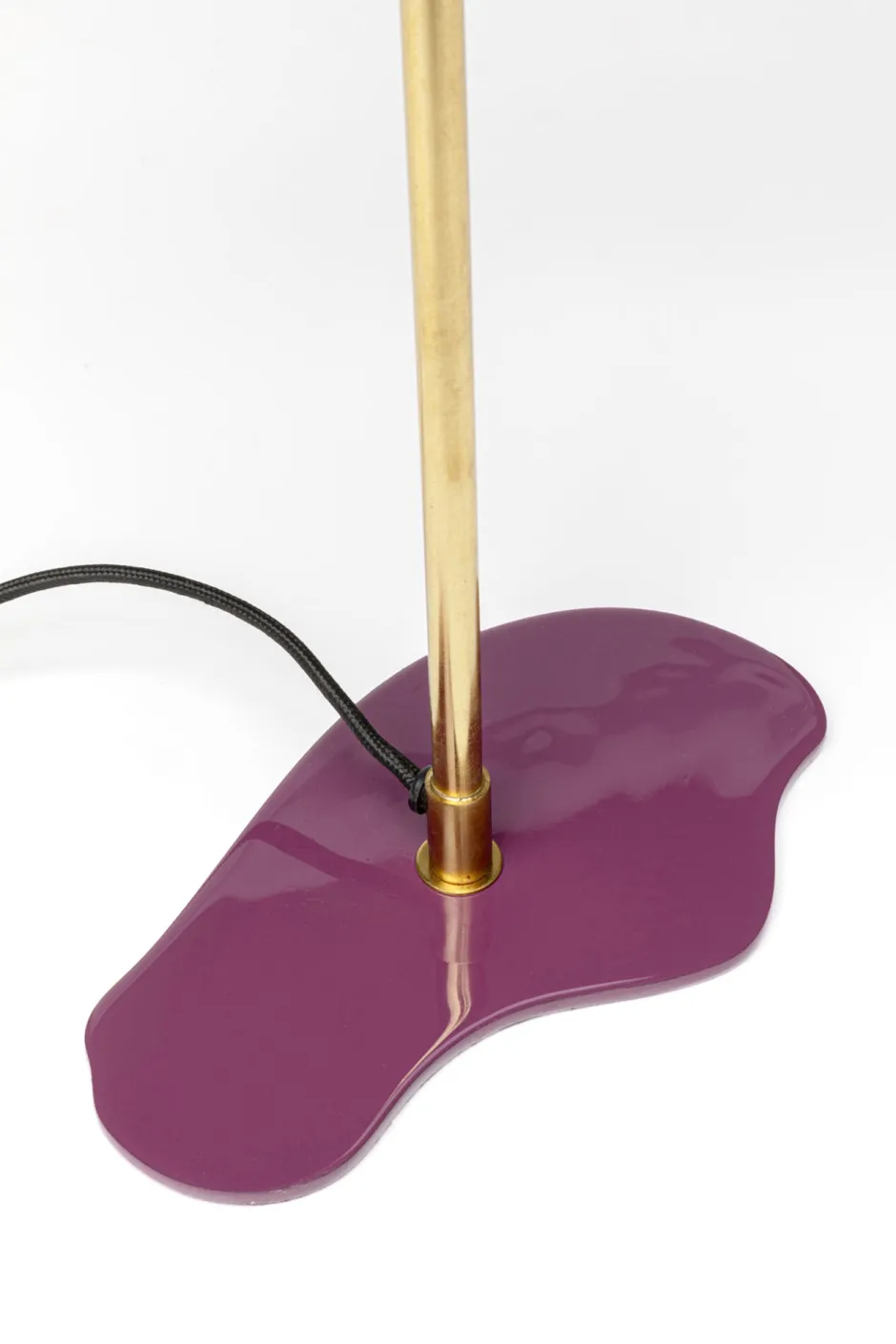 Lampa Stołowa Stalowa W Kolorze Fioletowym 49 Cm*KARE Design Best