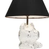 Lampa Stołowa Z Abażurem Miś Szkło Lustrzane Ø26x40 Cm*KARE Design Hot