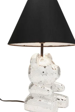 Lampa Stołowa Z Abażurem Miś Szkło Lustrzane Ø26x40 Cm*KARE Design Hot