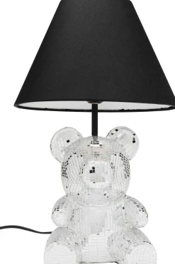 Lampa Stołowa Z Abażurem Miś Szkło Lustrzane Ø26x40 Cm*KARE Design Hot