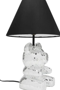 Lampa Stołowa Z Abażurem Miś Szkło Lustrzane Ø26x40 Cm*KARE Design Hot