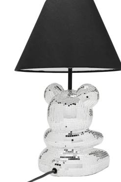 Lampa Stołowa Z Abażurem Miś Szkło Lustrzane Ø26x40 Cm*KARE Design Hot