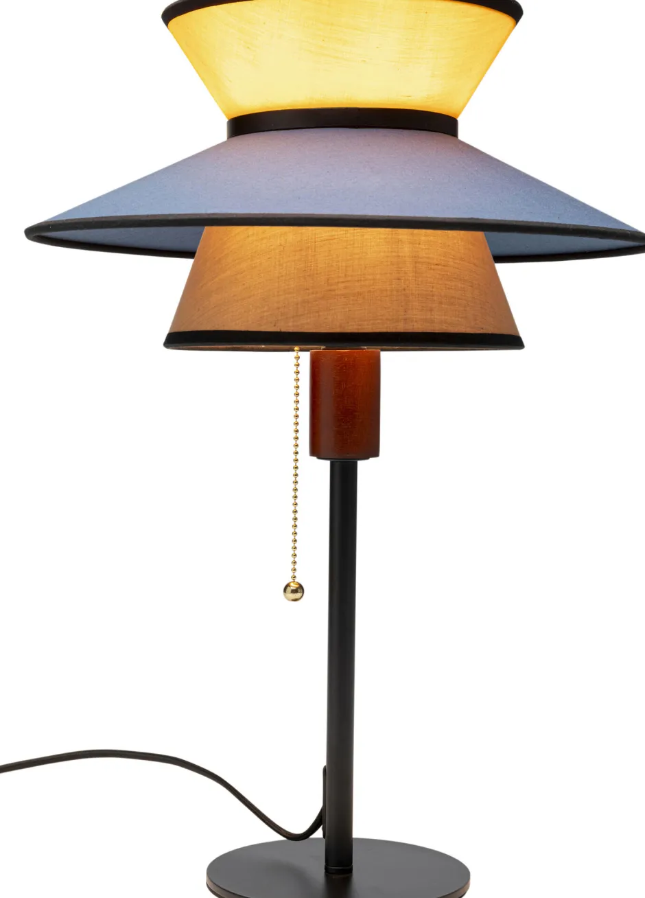 Lampa Stołowa Z Kolorowym Kloszem Podstawa Czarna Ø35x49 Cm*KARE Design Hot