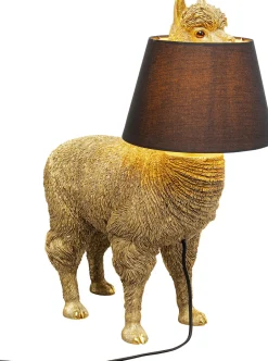 Lampa Stołowa Złota Alpaka Z Czarnym Abażurem 47x59 Cm*KARE Design New