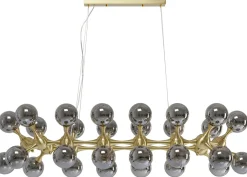 Lampa Wisząca Atomic Balls 140 Cm Złota - Klosze Przydymione*KARE Design