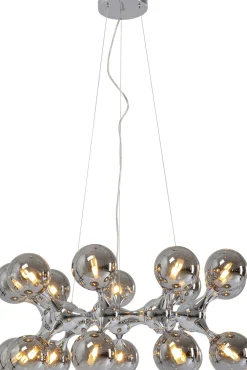 Lampa Wisząca Atomic 74 Cm Srebrna - Klosze Szklane*KARE Design Clearance