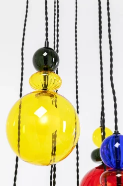 Lampa Wisząca Awangardowa Klosze Szklane Kolorowe Ø44x150 Cm*KARE Design Online