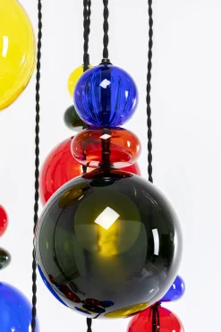 Lampa Wisząca Awangardowa Klosze Szklane Kolorowe Ø44x150 Cm*KARE Design Online
