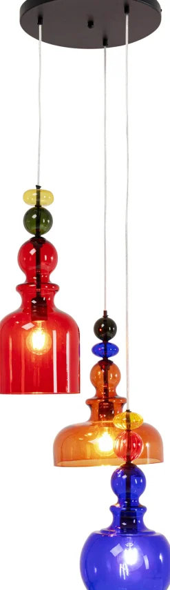Lampa Wisząca Awangardowa Klosze Szklane Kolorowe Ø48x140 Cm*KARE Design Outlet
